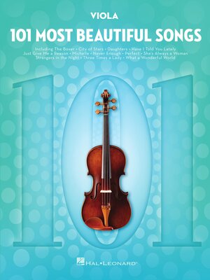 cover image of 101 Most Beautiful Songs for Viola